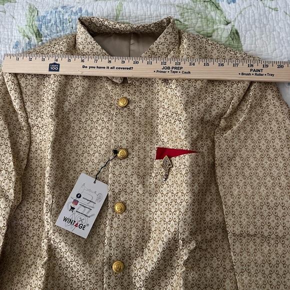 Wintage Gold Formal Mens Jacket Size 44 NWT - Picture 10 of 11